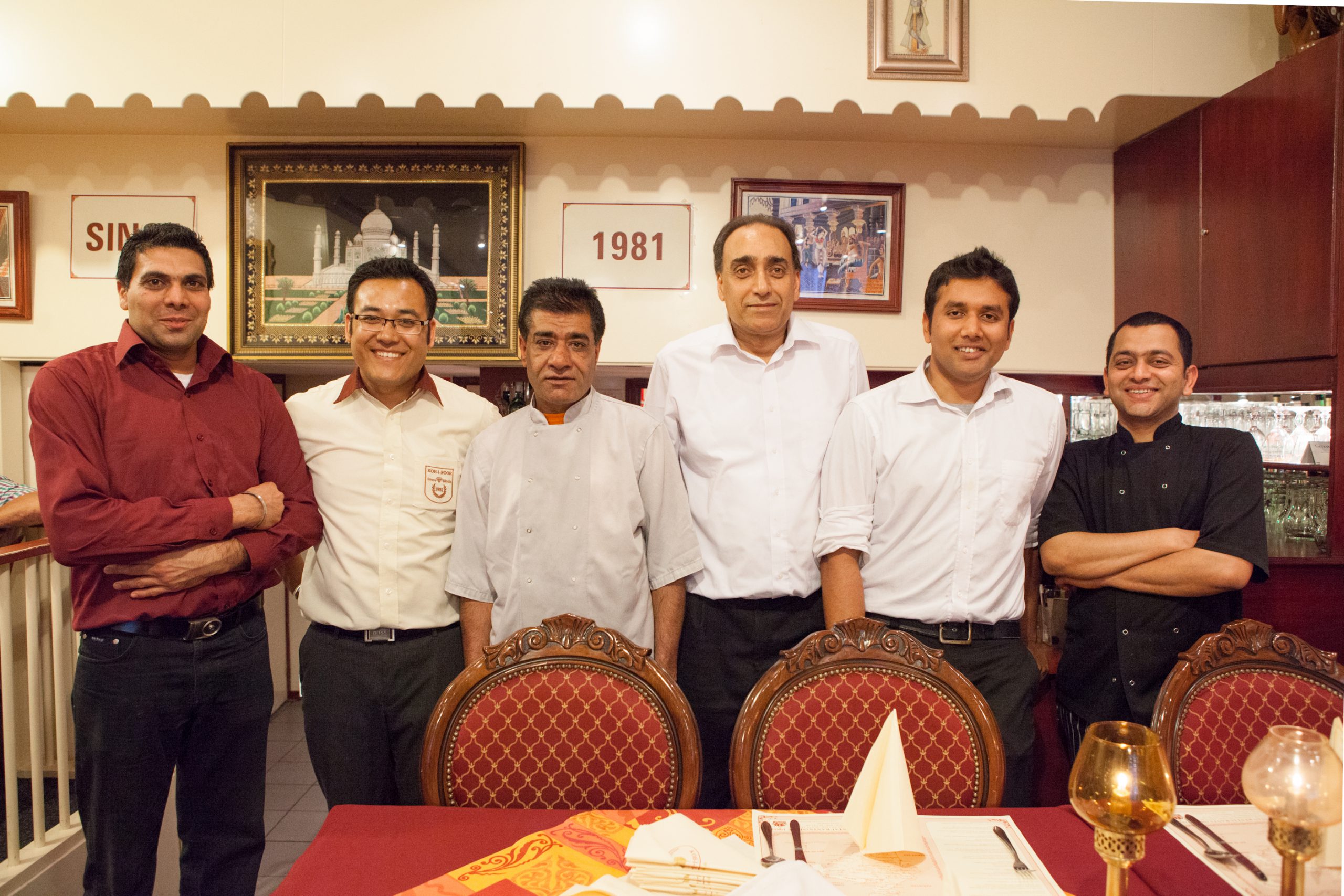 Staff Koh-i-Noor Indian Restaurant Amsterdam